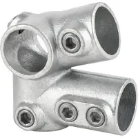 GeZu Impex Buiskoppeling Dakrand kniestuk 27½° Ø42mm Thermisch Verzinkt