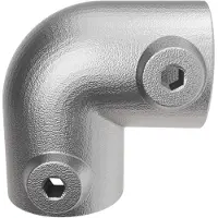 GeZu Impex 90° Kniestuk Buis Klem Ø42mm Thermisch Verzinkt Zilver