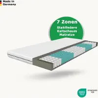 Schlaftroll pocketveringmatras 140 x 200 cm - 18 cm hoog - H2/H3 - zonder zones - omkeerbaar - microvezelhoes