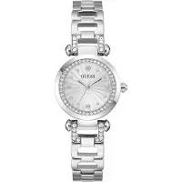 GUESS Analoog horloge 'Ginger' zilver / wit
