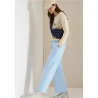 Cecil Dames High Waist broek met wijde pijpen in Loose Fit - Blauw - XXL