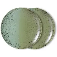 HK Living dinerbord 70s (Ø27,5 cm) (set van 2)
