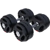 Gorilla Sports Dumbellset 30 kg Gripper Kunststof