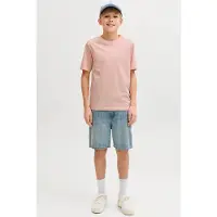 Jack & Jones JUNIOR T-shirt met backprint roze Jongens Katoen Ronde hals - maat 128