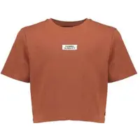 Frankie & Liberty T-shirt donkerbruin Meisjes Katoen Ronde hals Effen - maat 176