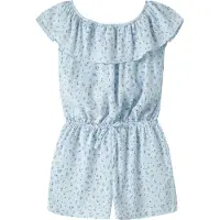 Name It Kids Overall 'NKFVinaya' lichtblauw / olijfgroen / rosa / offwhite