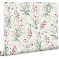 Laura Ashley Mosedale Posy Behang - Bloemen - 10mx52cm - Blauw