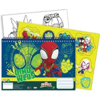 Javoli Spiderman Spidey Dino-Webs A/4 spiraal schetsboek met 40 vellen en stickers