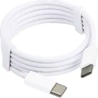 MMOBIEL USB - C naar USB - C Oplaad Kabel 2 meter Wit - voor Telefoon / Tablet / Laptop