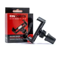 Einparts Universele Clip Auto Telefoonhouder met Ventilatierooster Klem Zwart-Grijs