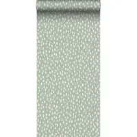 ESTAhome behang stippen mintgroen en wit - 53 cm x 10.05 m - 139256