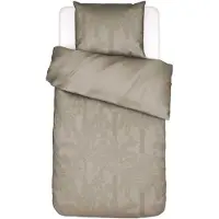 Essenza Dekbedovertrek Palma Taupe Satijn-140 x 200 / 220 cm | 1-Persoons