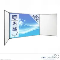 Sam Creative Whiteboard vijfvlaks Projection Series 120x192 cm