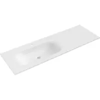 Mexen Vela verzonken wastafel links 141 x 46,5 cm, wit mat - 25231401L
