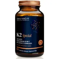 Doctor Life K2 Special 200mcg natuurlijke capsules met K2 MK-7 in zwarte komijnolie