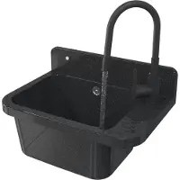 Granitan Wasbak Paron voor Wasruimte Stookruimte Garage met Kraan en Sifon 50x34x31cm