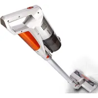 TurboTronic Accustofzuiger - C26 - draadloze 2-in-1 steelstofzuiger & kruimeldief, 22,2 V lithium-accu, 11 kPa zuigkracht, zakloos, dierenhaarborstel zilver