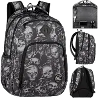 Patio - Schooltas - Rugzak - 2 compartimenten - 27L - Grijs en zwart
