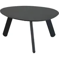 Lesli Living Tiki bijzettafel - Ovaal - 55x46x28 cm - zwart