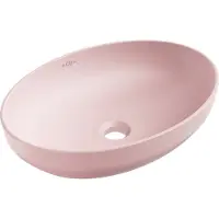 Mexen Cornelia wastafel opbouw 50 x 37 cm, roze mat - 21885044