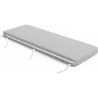 Ferocity - Tuinbankkussen 180x25 cm - Weerbestendig & Waterdicht - Bierbankkussen Zitbankkussen - Bevestigingsriemen - Polyester - Grijs