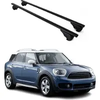 Omac Bagagedrager voor Mini Countryman, modeljaren 2017-2025, metalen, zwart, 2 stuks