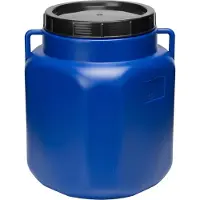 Garronda 30L - Plastic Vat BPA-vrij - Vierkant vat en Container met Deksel – Blauw – GD-STE-BarrelP