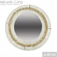 Natural Living "" Spiegel LUCIE van papieren touw Ø40 cm