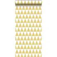 ESTAhome behang grafische driehoeken okergeel - 53 cm x 10.05 m - 128863