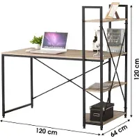 Urban Living COLORADO" Bureau met rek met 3 niveaus