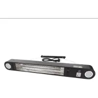 Perel Patio Heater Wall or Ceiling Mount 1500W – Elektrische Terrasverwarmer – Wand of Plafond Montage – Voor Tuin, Terras en Balkon