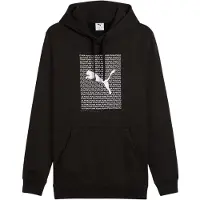 Puma Ess Logo Lab Hoodie FL Heren Zwart - Maat L