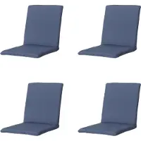 Madison stapelstoelkussen panama safier blue ca. 97x49 cm set van 4