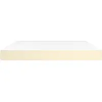 Syfax Pocketveringmatras medium 180x200x20 cm kunstleer crèmekleurig