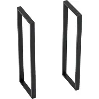En.casa Stalen onderstel Kauniainen set van 2 tafelpoot 87x27x4 cm zwart