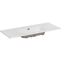 Comad Go keramische wastafel 120cm wit glans