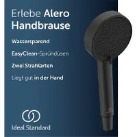 Ideal standard Alero handdouche met 2 functies, waterbesparend – Matzwart