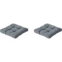 Madison florance zitkussen rib grey ca. 73x73 cm set van 2