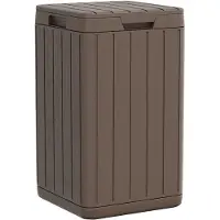 vidaXL Tuinafvalbak 38x38x65 cm polypropeen bruin