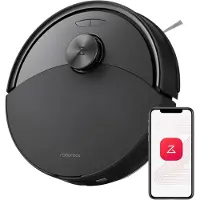Roborock Q10 S5 Robotstofzuiger– 10000 Pa Zuigkracht–Dubbele Anti-klitfunctie–VibraRise 2.0-Systeem– 8 mm Dweillift– PreciSense LiDAR-navigatie–Obstakelvermijding– APP–Zwart