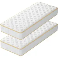 DEWINNER schuimmatras, 18 cm dik, 2-laags matras met traagschuim, perfecte ondersteuning, hoge elasticiteit, extreem ademend, dubbelzijdig