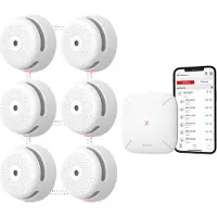 X-Sense Link+ Pro bundel - 6 Rookmelders en Base Station