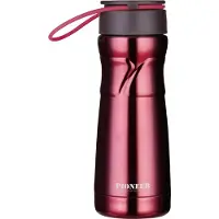 Pioneer Vacuum Thermosbeker - 450ml - Rood - Verwijderbare Infuser - Pioneer