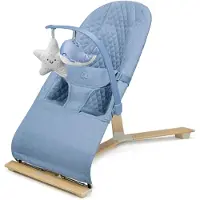 Kinderkraft MIMI Babywip- en Ligstoel - Voor Pasgeborenen tot 9 kg - 3-Positie Rugleuning, Speelboog, Lichtgewicht en Compact - Nordic Breeze