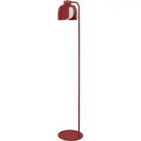 Osram DECOR Corolle Vloerlamp, Rood Metalen Glas, E27 Versie, Textielkabel, Retro-Stijl, 270mm diameter