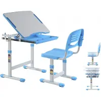 Vdd Children's desk with desk chair ergonomically adjustable in height - drawing table - school desk