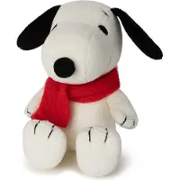 Snoopy knuffelhond snoopy met sjaal - 17 cm