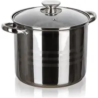 Banquet Living RVS Pan 9L met Glazen Deksel - Geschikt voor Inductie