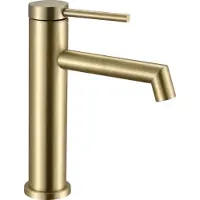 REA Wastafelkraan Foss Gold Brush Low