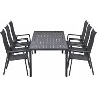 Garden Impressions Siena tuinset 7-delig - Kasper tuintafel 220x93 cm